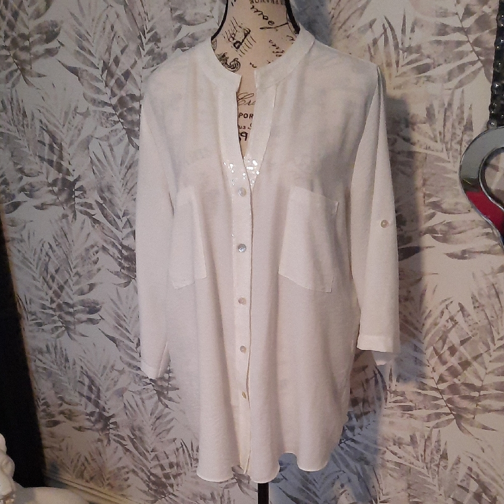 Joseph Ribkoff White Blouse